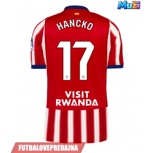 Lacne Muži Futbalové dres Atletico Madrid David Hancko #17 2026-27 Krátky Rukáv - Domáci